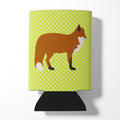 Red Fox Green Can or Bottle Hugger Cooler Sleeve for Standard 12 oz Cans, Insulated Foam Beer & Soda Can Hugger Reusable