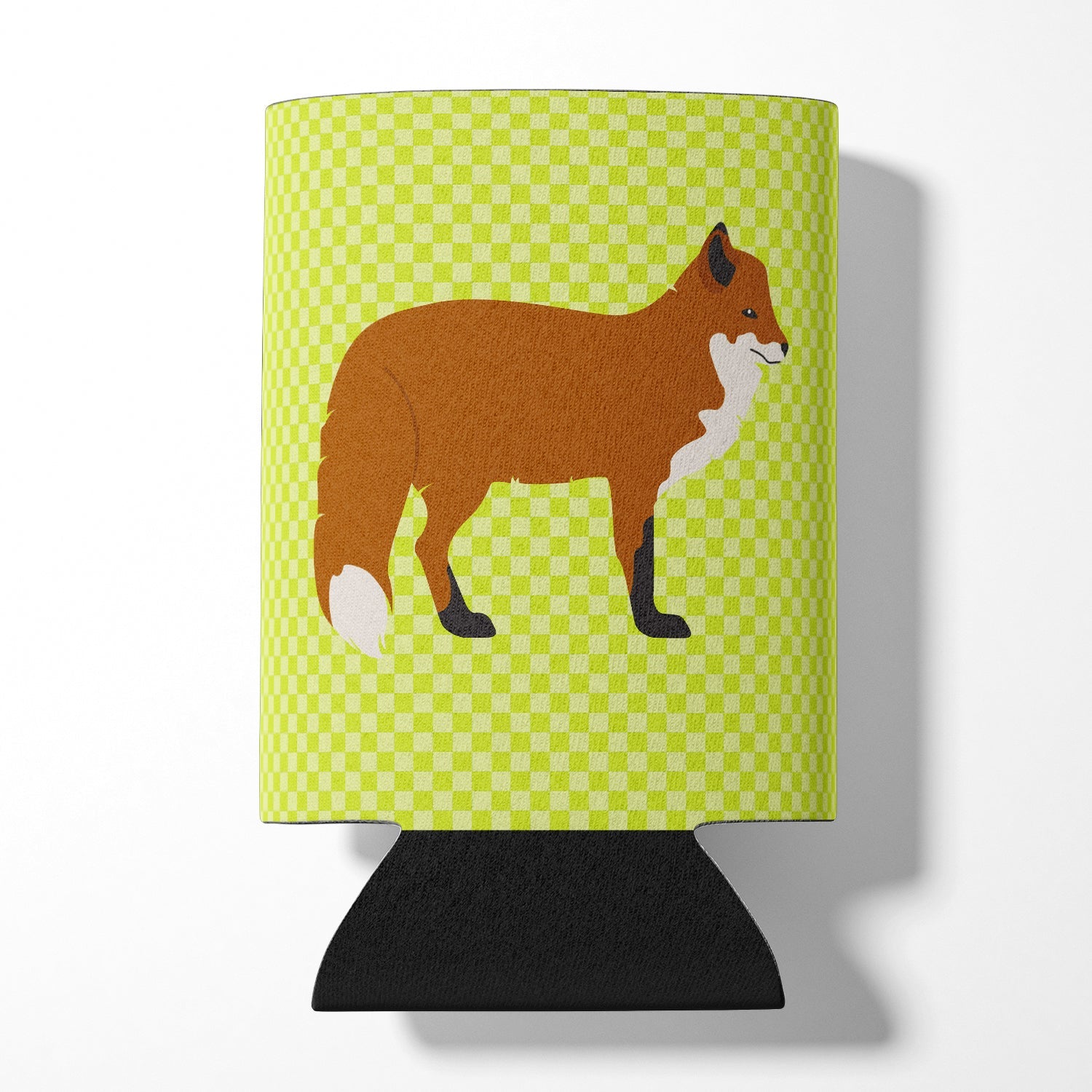 Red Fox Green Can or Bottle Hugger Cooler Sleeve for Standard 12 oz Cans, Insulated Foam Beer & Soda Can Hugger Reusable
