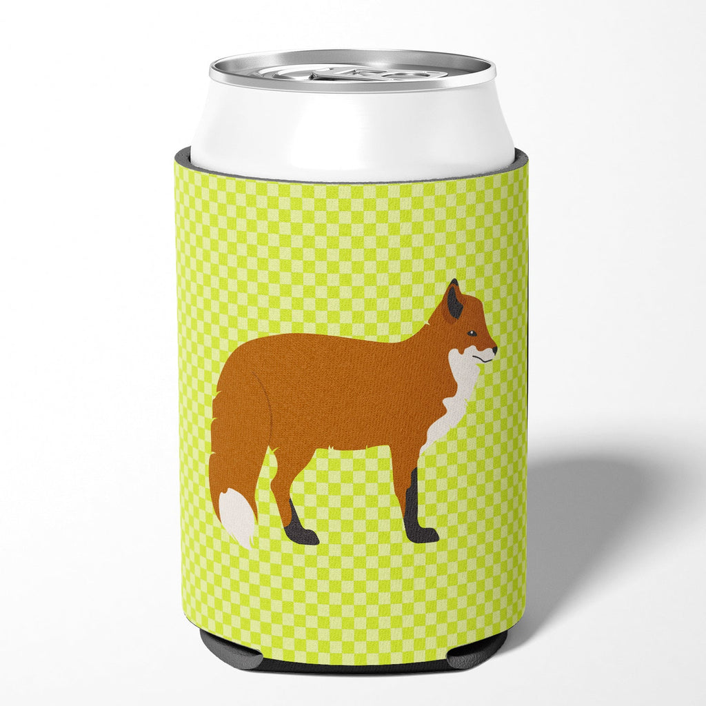 Red Fox Green Can or Bottle Hugger Cooler Sleeve for Standard 12 oz Cans, Insulated Foam Beer & Soda Can Hugger Reusable