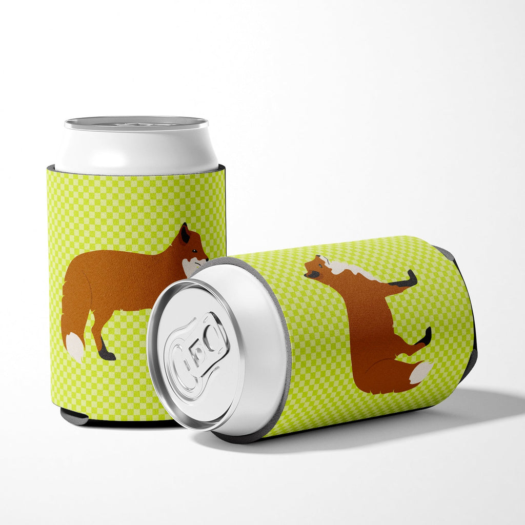 Red Fox Green Can or Bottle Hugger Cooler Sleeve for Standard 12 oz Cans, Insulated Foam Beer & Soda Can Hugger Reusable