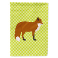 Red Fox Green House Flag 28x40 Porch Sleeve Pole Decorative Outside Yard Banner Artwork Wall Hanging, Polyester