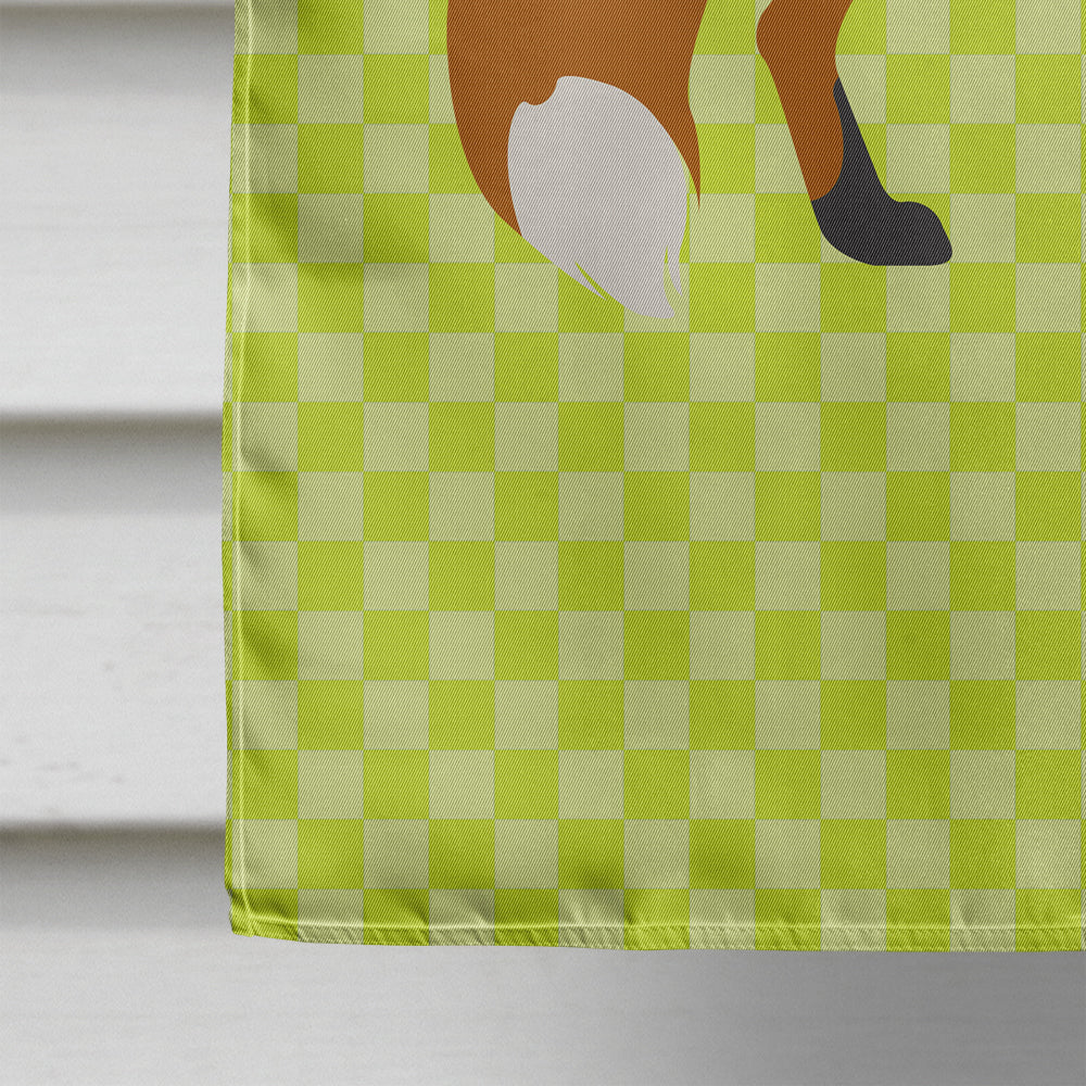 Red Fox Green House Flag 28x40 Porch Sleeve Pole Decorative Outside Yard Banner Artwork Wall Hanging, Polyester