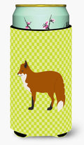 Red Fox Green Tall Boy Hugger Can Cooler Sleeve Machine Washable Drink Collapsible Insulator Beverage Insulated Holder