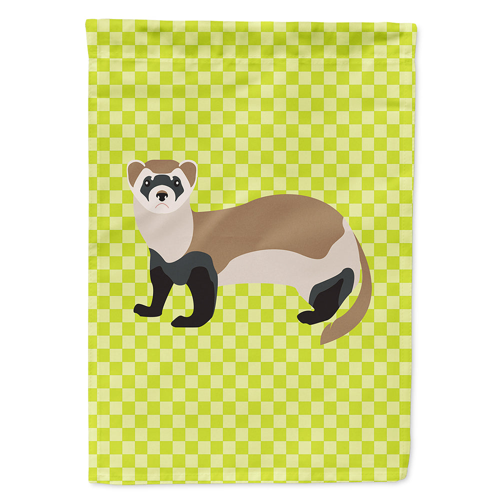Ferret Green House Flag 28x40 Porch Sleeve Pole Decorative Outside Yard Banner Artwork Wall Hanging, Polyester