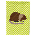 Coypu Nutria River Rat Green House Flag 28x40 Porch Sleeve Pole Decorative Outside Yard Banner Artwork Wall Hanging, Polyester