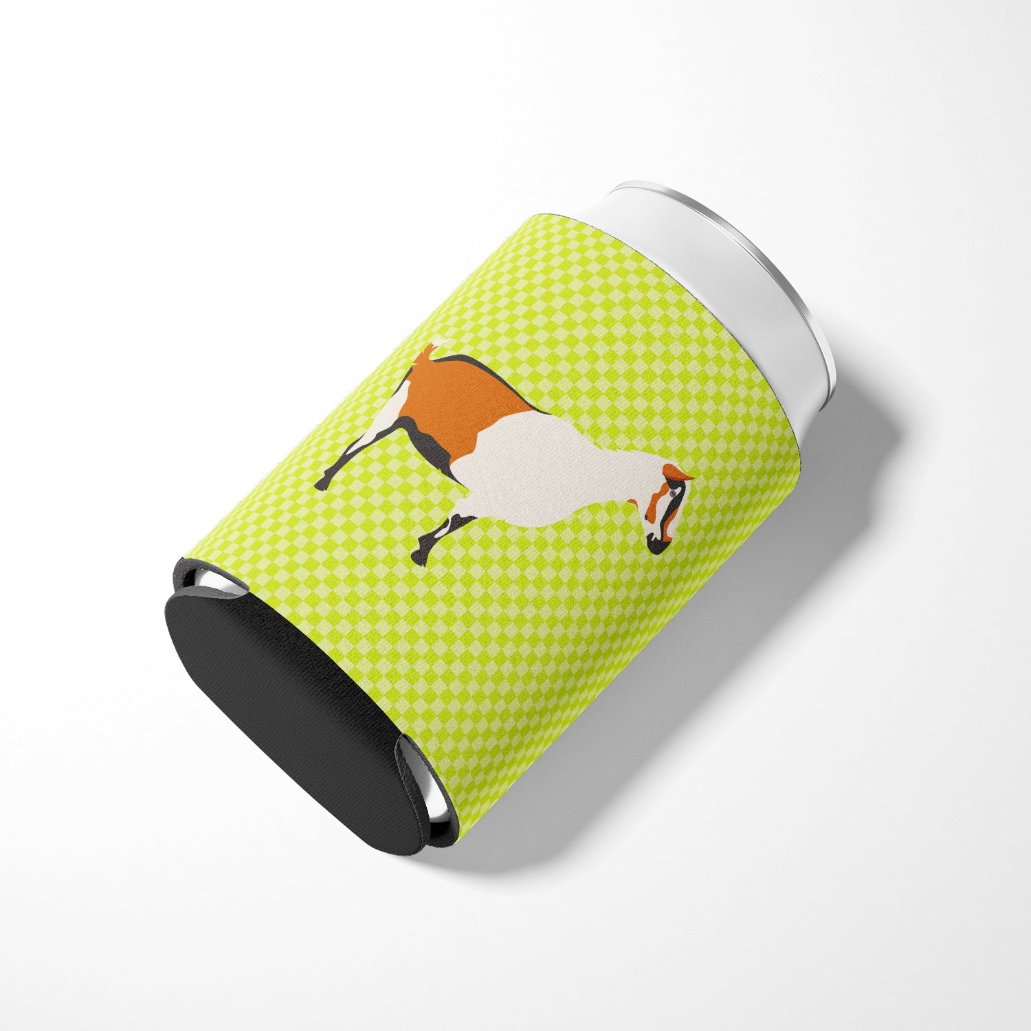 Alpine Goat Green Can or Bottle Hugger Cooler Sleeve for Standard 12 oz Cans, Insulated Foam Beer & Soda Can Hugger Reusable
