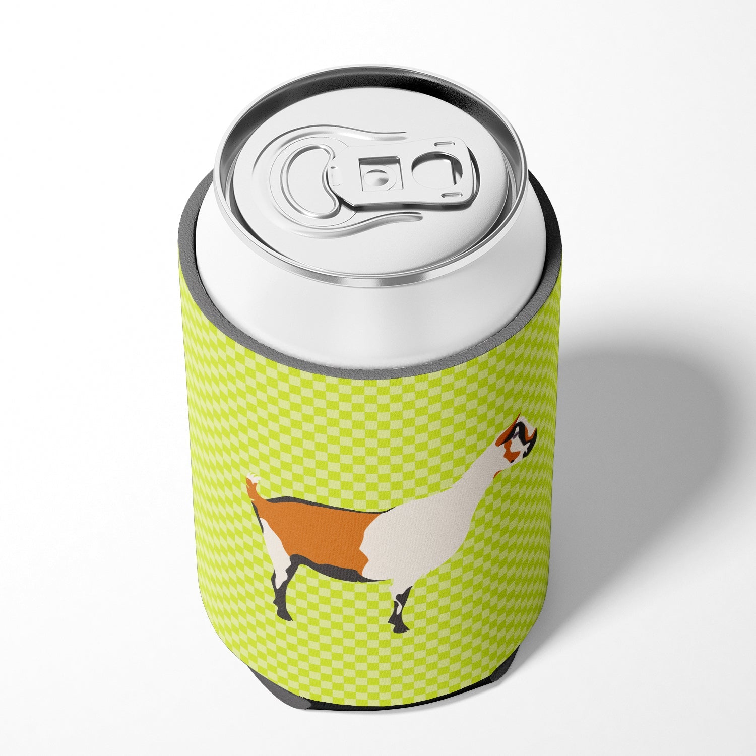 Alpine Goat Green Can or Bottle Hugger Cooler Sleeve for Standard 12 oz Cans, Insulated Foam Beer & Soda Can Hugger Reusable