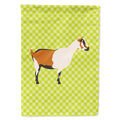 Alpine Goat Green House Flag 28x40 Porch Sleeve Pole Decorative Outside Yard Banner Artwork Wall Hanging, Polyester