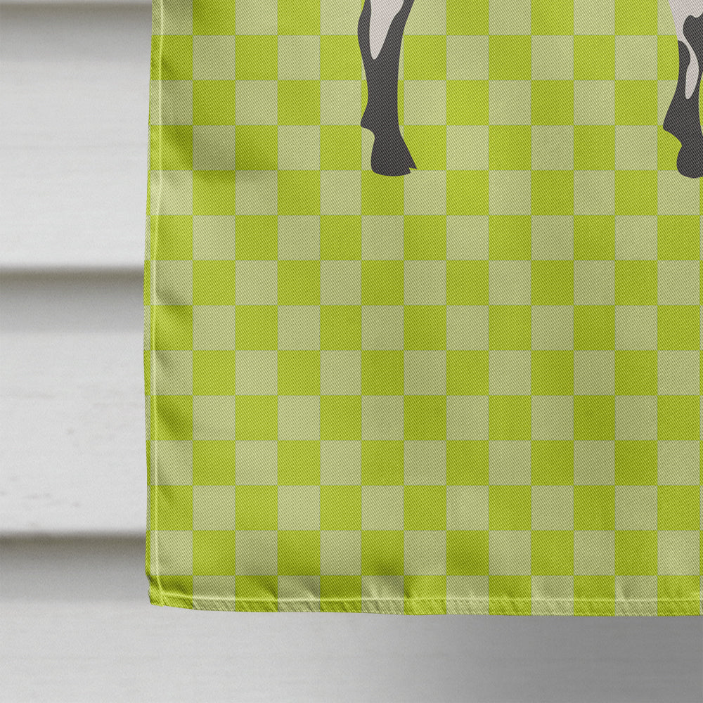 Alpine Goat Green House Flag 28x40 Porch Sleeve Pole Decorative Outside Yard Banner Artwork Wall Hanging, Polyester