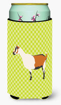 Alpine Goat Green Tall Boy Hugger Can Cooler Sleeve Machine Washable Drink Collapsible Insulator Beverage Insulated Holder