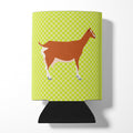 Toggenburger Goat Green Can or Bottle Hugger Cooler Sleeve for Standard 12 oz Cans, Insulated Foam Beer & Soda Can Hugger Reusable
