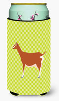 Toggenburger Goat Green Tall Boy Hugger Can Cooler Sleeve Machine Washable Drink Collapsible Insulator Beverage Insulated Holder