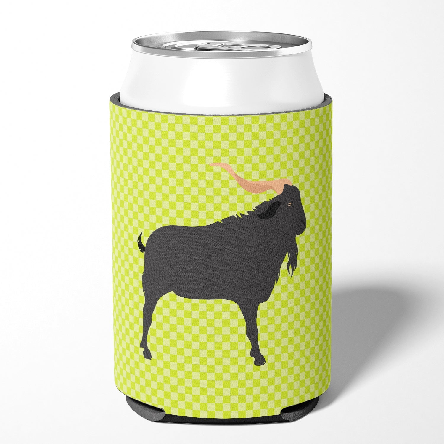 Verata Goat Green Can or Bottle Hugger Cooler Sleeve for Standard 12 oz Cans, Insulated Foam Beer & Soda Can Hugger Reusable