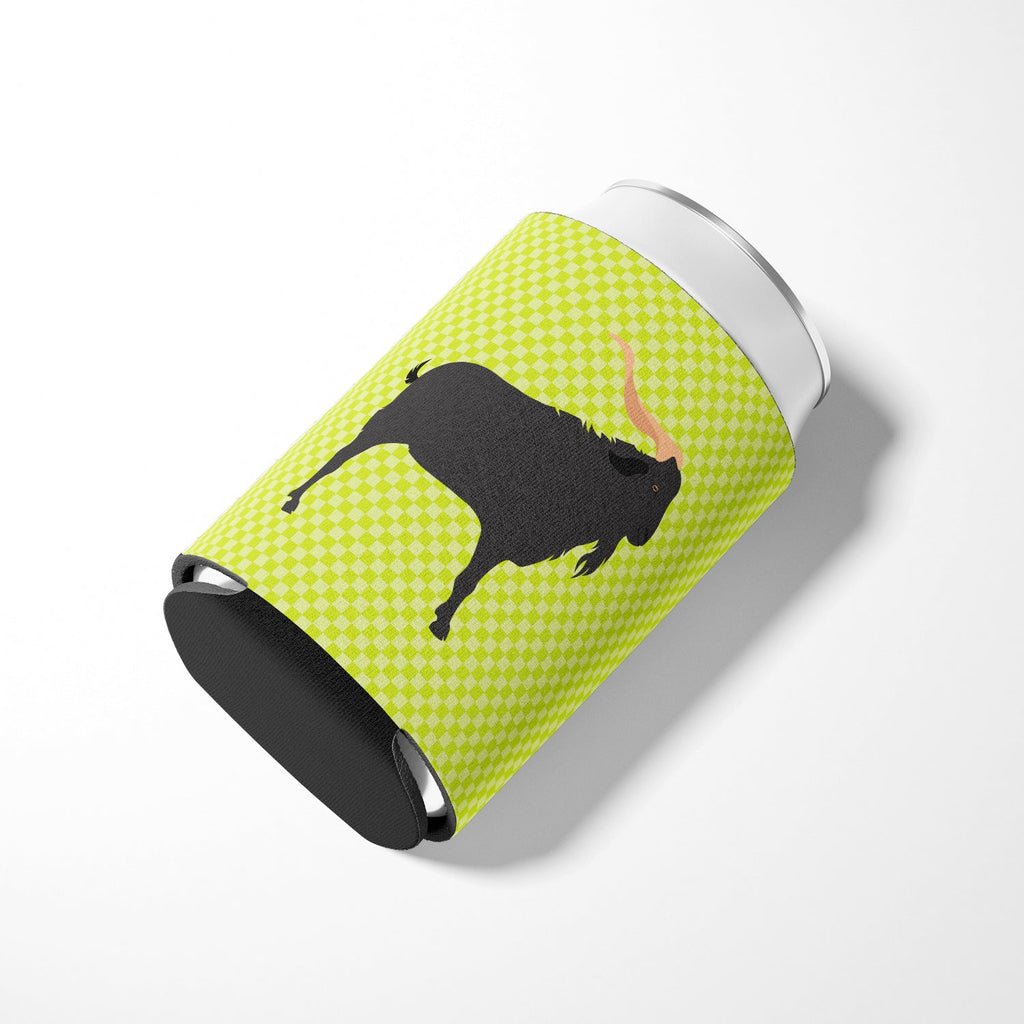 Verata Goat Green Can or Bottle Hugger Cooler Sleeve for Standard 12 oz Cans, Insulated Foam Beer & Soda Can Hugger Reusable
