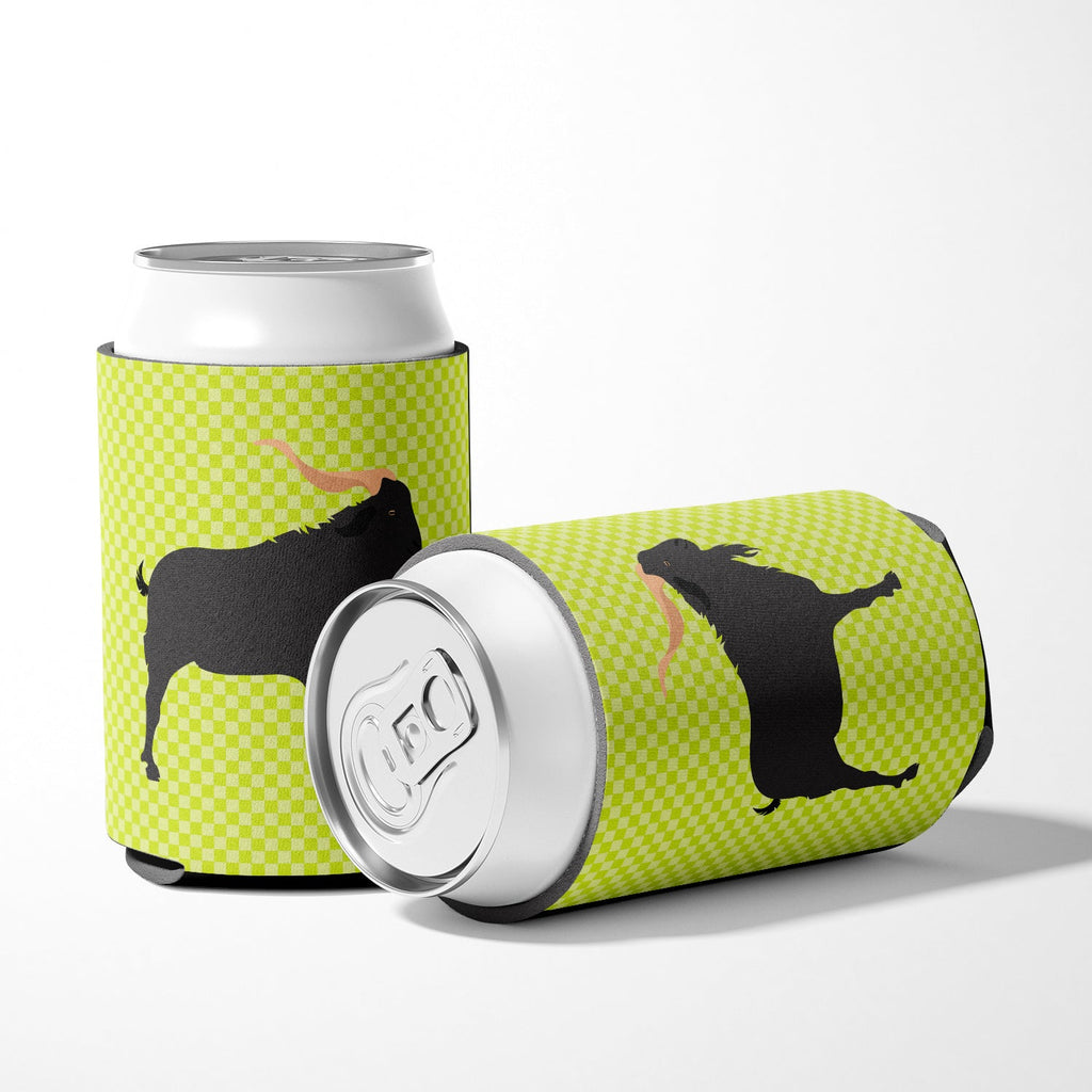 Verata Goat Green Can or Bottle Hugger Cooler Sleeve for Standard 12 oz Cans, Insulated Foam Beer & Soda Can Hugger Reusable