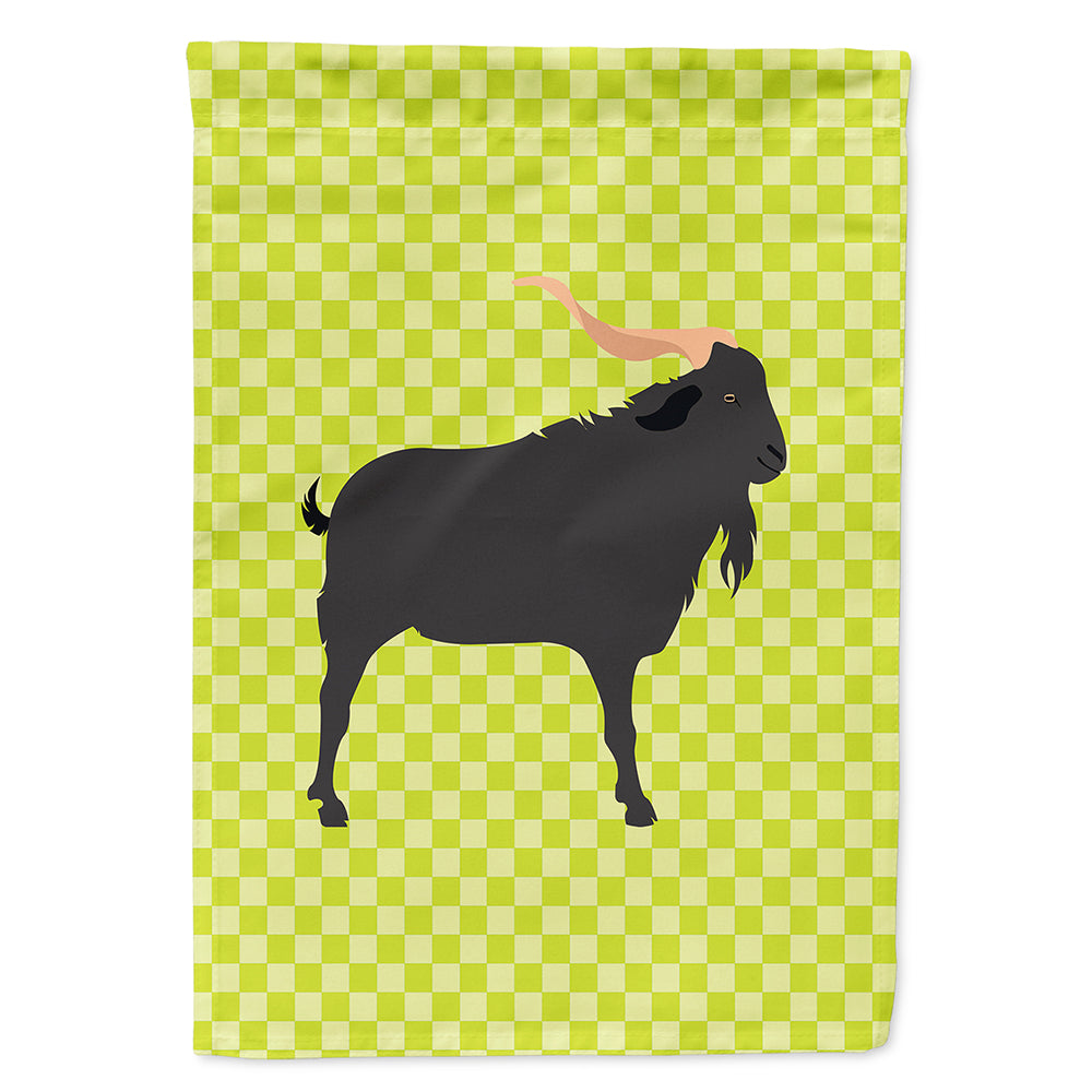 Verata Goat Green House Flag 28x40 Porch Sleeve Pole Decorative Outside Yard Banner Artwork Wall Hanging, Polyester