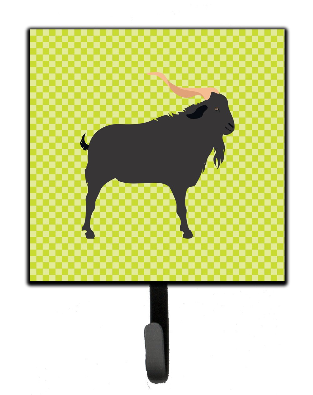 Verata Goat Green Leash or Key Holder Wall Hooks, Key Hooks Holder, Coat Rack Wall Mount, Coat Hooks, Hooks for Hanging Keys, Towels, Aprons, Leashes