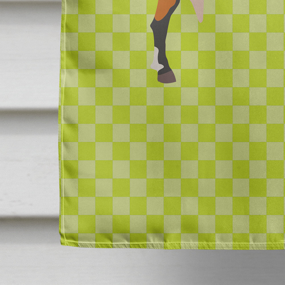 Anglo-nubian Nubian Goat Green House Flag 28x40 Porch Sleeve Pole Decorative Outside Yard Banner Artwork Wall Hanging, Polyester