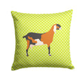 Anglo-nubian Nubian Goat Green Decorative Throw Pillow 14x14 Indoor Outdoor Accent Cushion, Fabric Cover with Insert for Sofa, Bed, Porch & Living Room