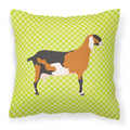 Anglo-nubian Nubian Goat Green Decorative Throw Pillow 18x18 Indoor Outdoor Accent Cushion, Fabric Cover with Insert for Sofa, Bed, Porch & Living Room