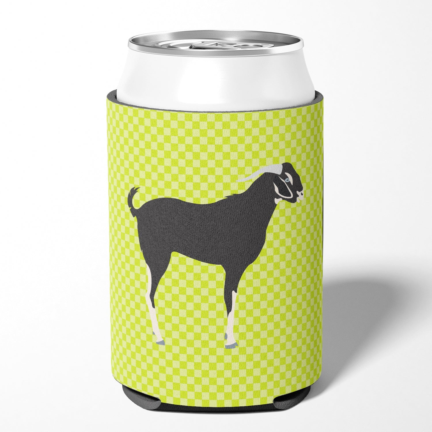 Black Bengal Goat Green Can or Bottle Hugger Cooler Sleeve for Standard 12 oz Cans, Insulated Foam Beer & Soda Can Hugger Reusable