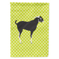 Black Bengal Goat Green House Flag 28x40 Porch Sleeve Pole Decorative Outside Yard Banner Artwork Wall Hanging, Polyester