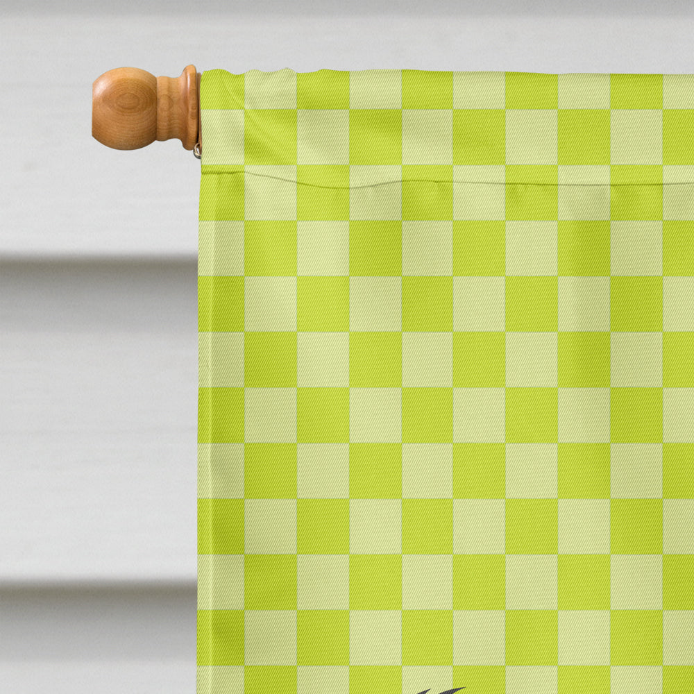 Black Bengal Goat Green House Flag 28x40 Porch Sleeve Pole Decorative Outside Yard Banner Artwork Wall Hanging, Polyester