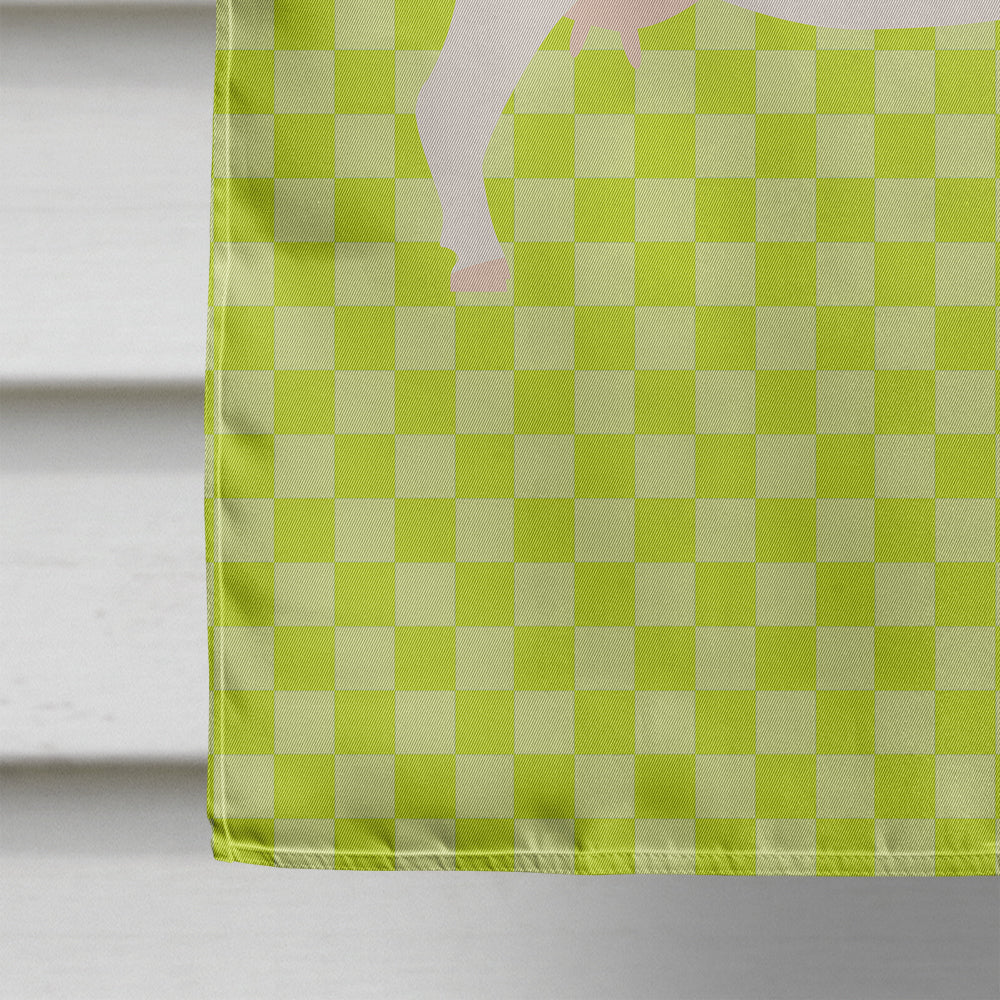 Boer Goat Green House Flag 28x40 Porch Sleeve Pole Decorative Outside Yard Banner Artwork Wall Hanging, Polyester