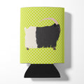 Welsh Black-Necked Goat Green Can or Bottle Hugger Cooler Sleeve for Standard 12 oz Cans, Insulated Foam Beer & Soda Can Hugger Reusable
