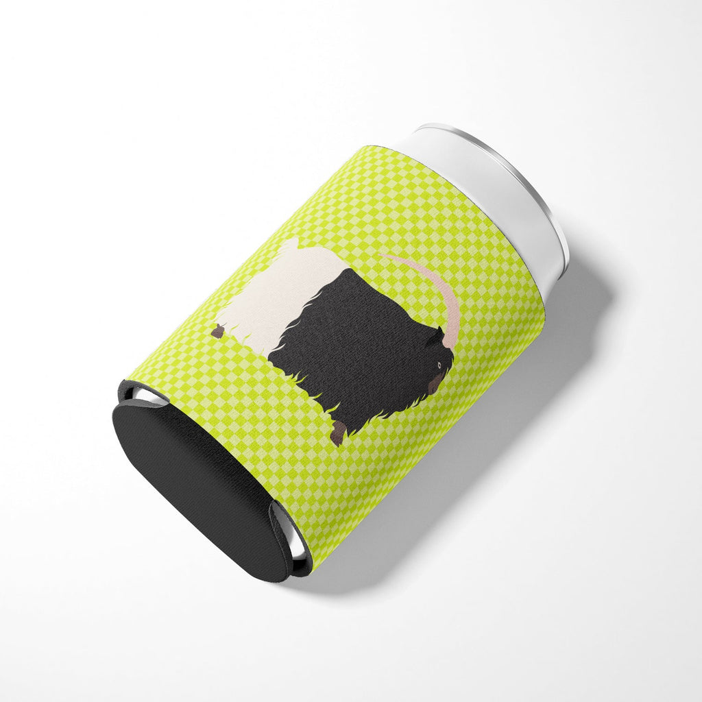 Welsh Black-Necked Goat Green Can or Bottle Hugger Cooler Sleeve for Standard 12 oz Cans, Insulated Foam Beer & Soda Can Hugger Reusable