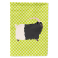 Welsh Black-Necked Goat Green House Flag 28x40 Porch Sleeve Pole Decorative Outside Yard Banner Artwork Wall Hanging, Polyester