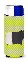 Welsh Black-Necked Goat Green Slim Can Hugger , Insulated Foam Hugger for 12 oz Slim Cans, Beer Bottles & Water Bottles, Printed in USA
