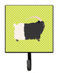 Welsh Black-Necked Goat Green Leash or Key Holder Wall Hooks, Key Hooks Holder, Coat Rack Wall Mount, Coat Hooks, Hooks for Hanging Keys, Towels, Aprons, Leashes