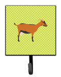 Oberhasli Goat Green Leash or Key Holder Wall Hooks, Key Hooks Holder, Coat Rack Wall Mount, Coat Hooks, Hooks for Hanging Keys, Towels, Aprons, Leashes