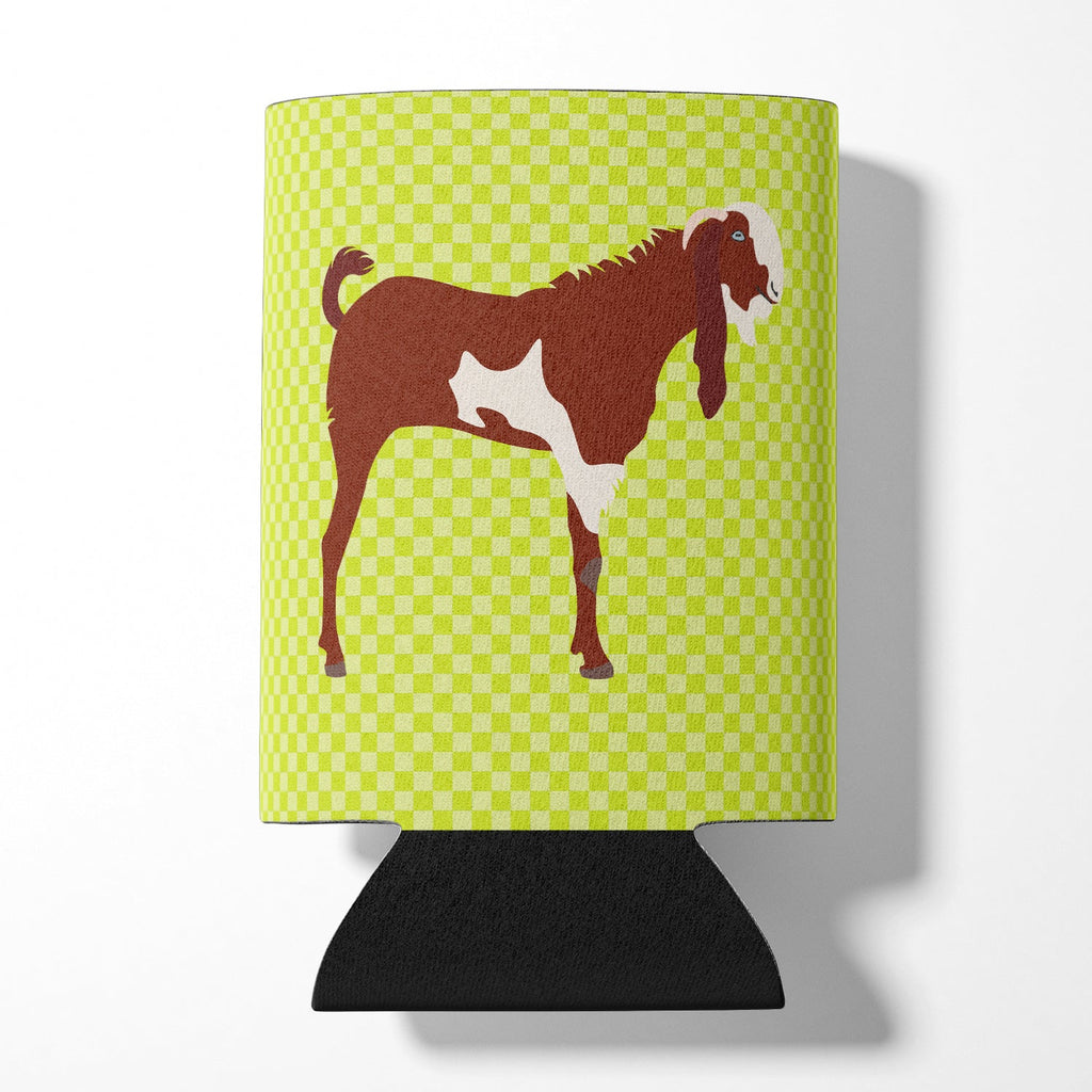 Jamnapari Goat Green Can or Bottle Hugger Cooler Sleeve for Standard 12 oz Cans, Insulated Foam Beer & Soda Can Hugger Reusable