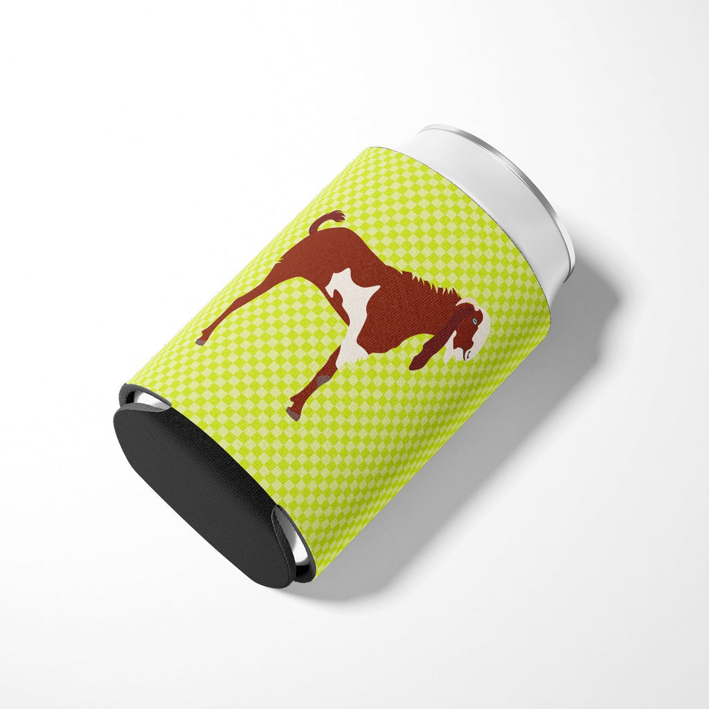 Jamnapari Goat Green Can or Bottle Hugger Cooler Sleeve for Standard 12 oz Cans, Insulated Foam Beer & Soda Can Hugger Reusable