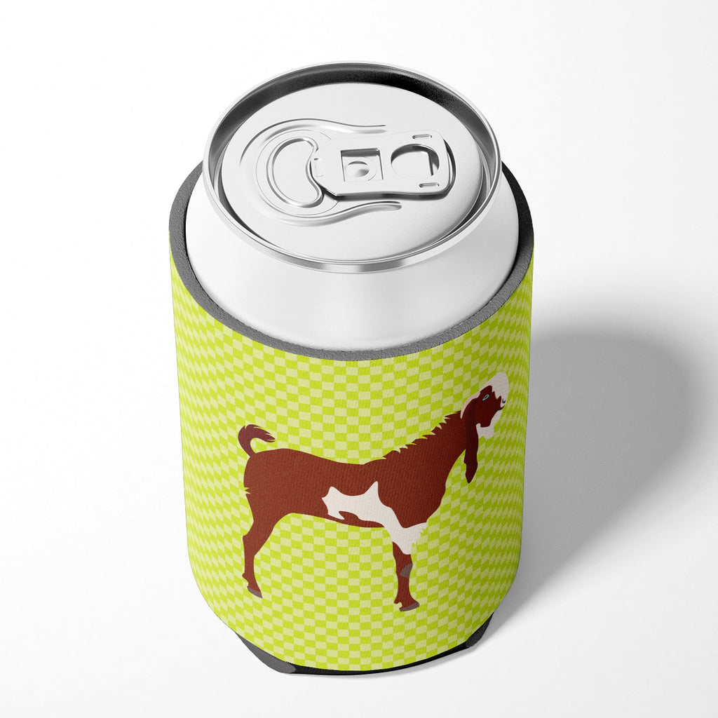 Jamnapari Goat Green Can or Bottle Hugger Cooler Sleeve for Standard 12 oz Cans, Insulated Foam Beer & Soda Can Hugger Reusable