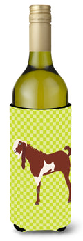 Jamnapari Goat Green Wine Bottle Hugger Gift Sleeve for Standard 750 ml Bottles, Insulated Reusable Also Fits Mini Shot & Pint Bottles