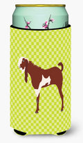 Jamnapari Goat Green Tall Boy Hugger Can Cooler Sleeve Machine Washable Drink Collapsible Insulator Beverage Insulated Holder