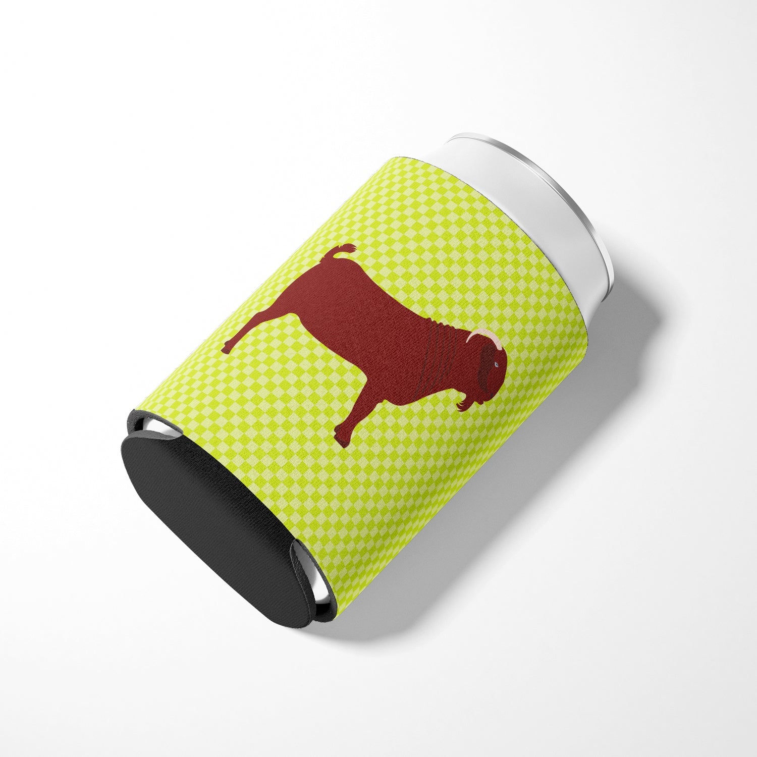 Kalahari Red Goat Green Can or Bottle Hugger Cooler Sleeve for Standard 12 oz Cans, Insulated Foam Beer & Soda Can Hugger Reusable