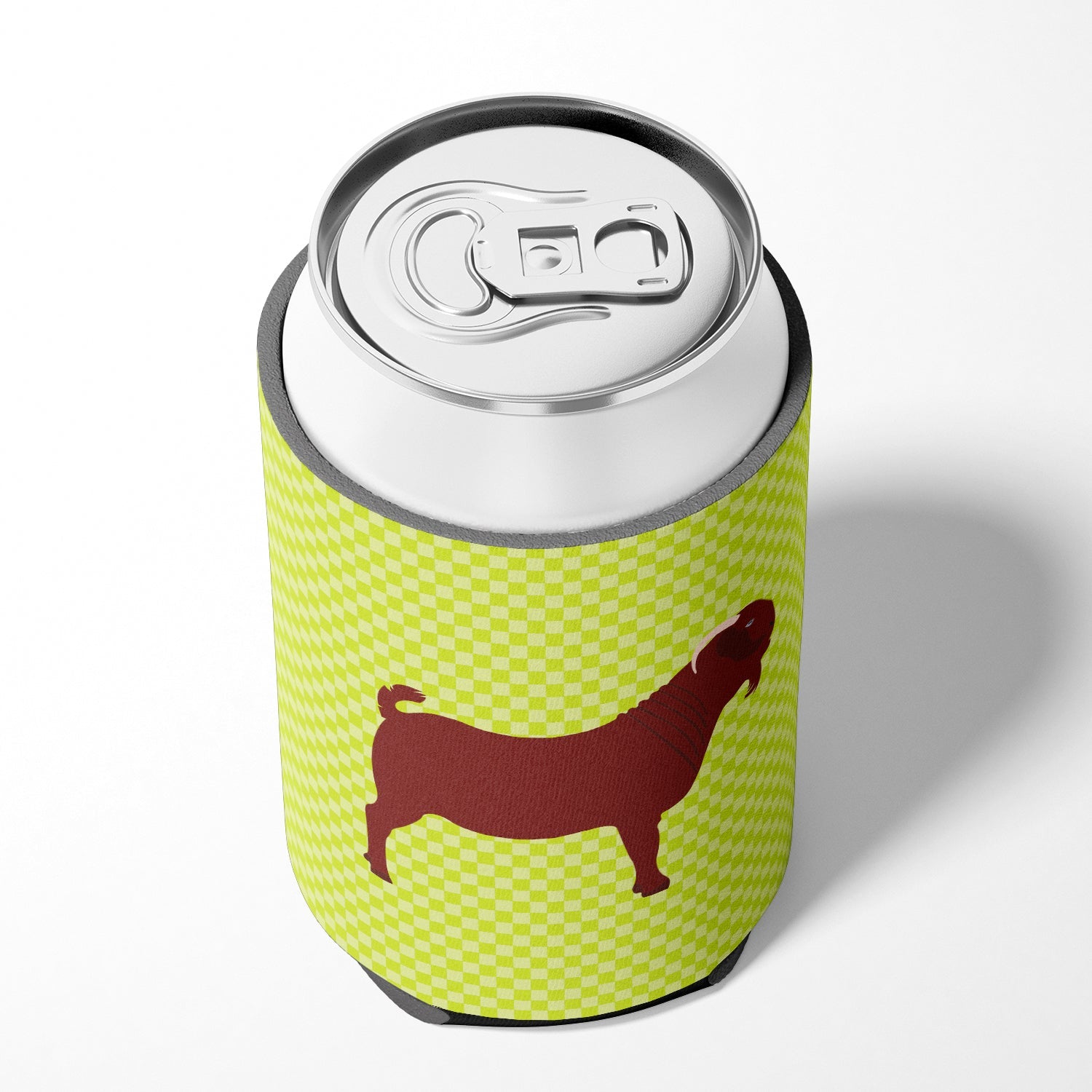 Kalahari Red Goat Green Can or Bottle Hugger Cooler Sleeve for Standard 12 oz Cans, Insulated Foam Beer & Soda Can Hugger Reusable
