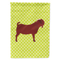 Kalahari Red Goat Green House Flag 28x40 Porch Sleeve Pole Decorative Outside Yard Banner Artwork Wall Hanging, Polyester