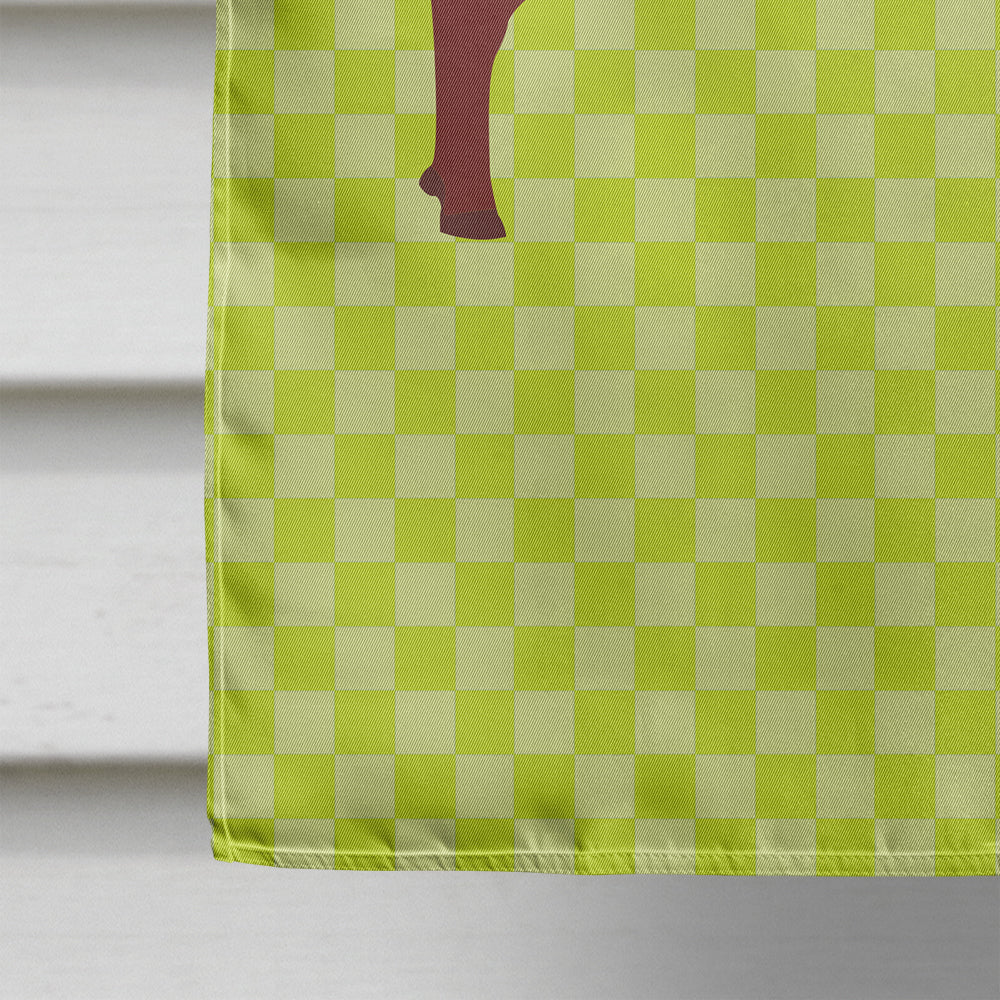 Kalahari Red Goat Green House Flag 28x40 Porch Sleeve Pole Decorative Outside Yard Banner Artwork Wall Hanging, Polyester