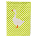 Embden Goose Green House Flag 28x40 Porch Sleeve Pole Decorative Outside Yard Banner Artwork Wall Hanging, Polyester