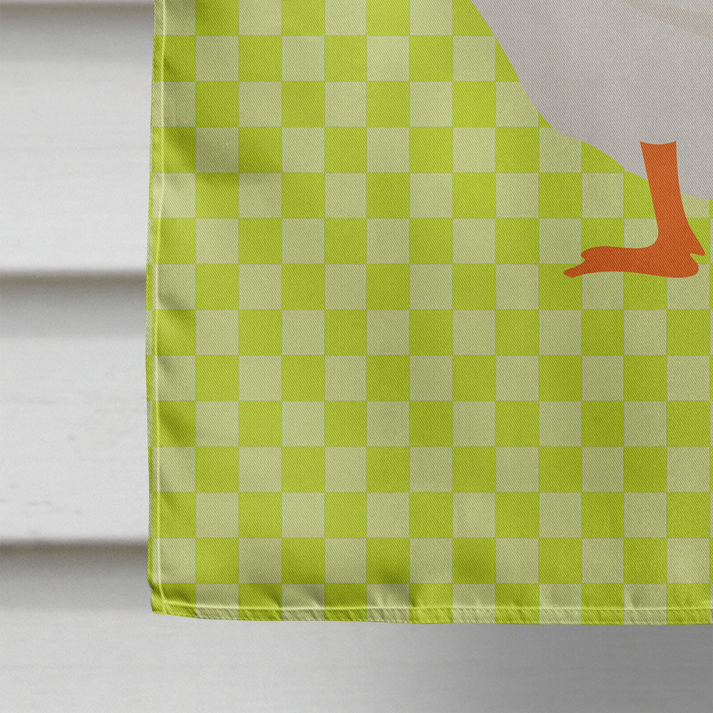 Embden Goose Green House Flag 28x40 Porch Sleeve Pole Decorative Outside Yard Banner Artwork Wall Hanging, Polyester
