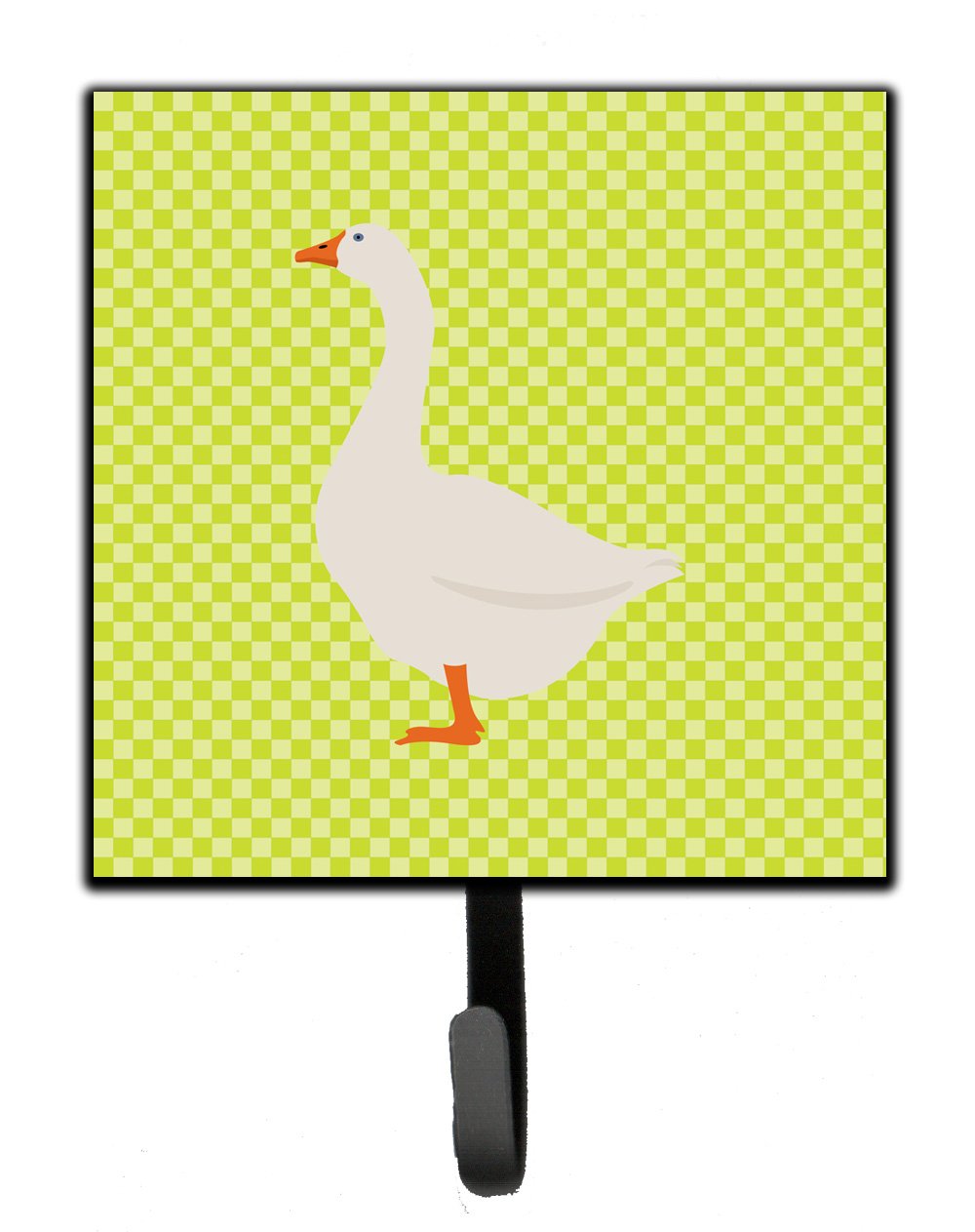 Embden Goose Green Leash or Key Holder Wall Hooks, Key Hooks Holder, Coat Rack Wall Mount, Coat Hooks, Hooks for Hanging Keys, Towels, Aprons, Leashes