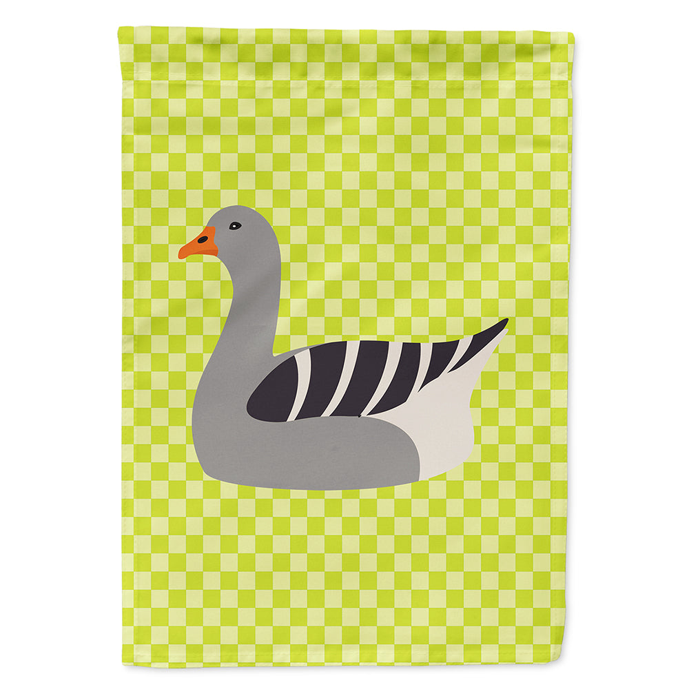 Pilgrim Goose Green House Flag 28x40 Porch Sleeve Pole Decorative Outside Yard Banner Artwork Wall Hanging, Polyester