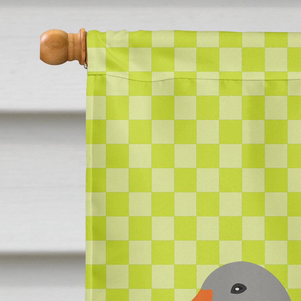 Pilgrim Goose Green House Flag 28x40 Porch Sleeve Pole Decorative Outside Yard Banner Artwork Wall Hanging, Polyester