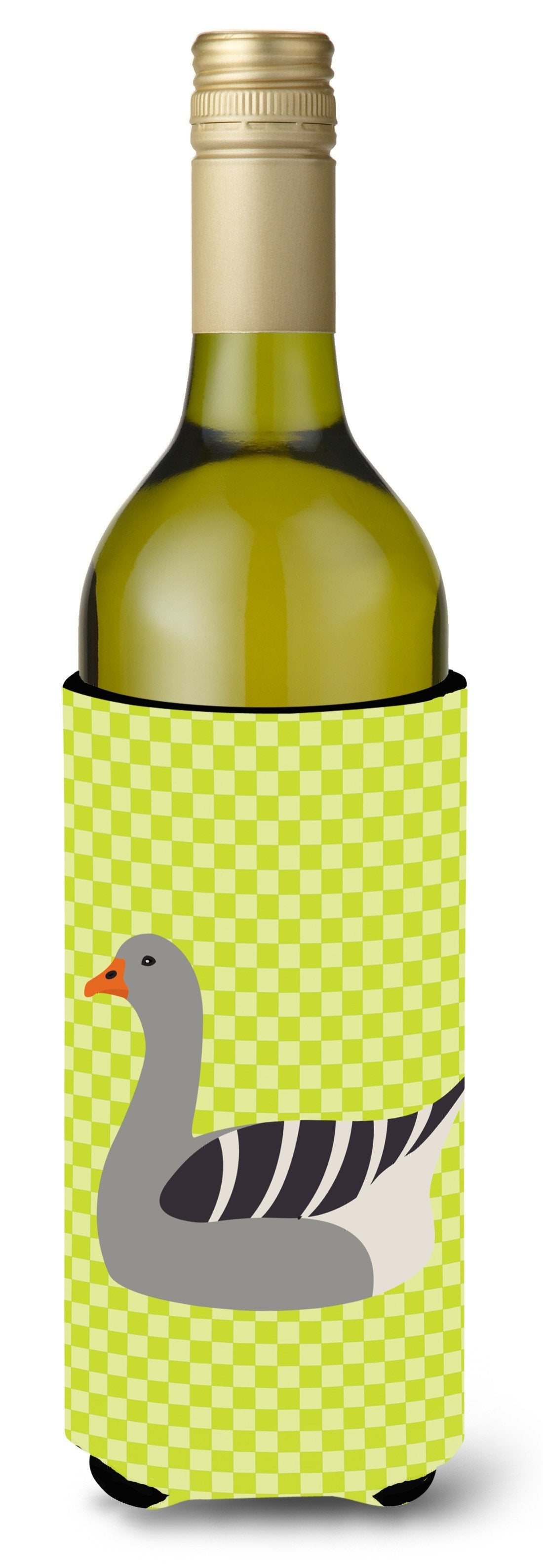 Pilgrim Goose Green Wine Bottle Hugger Gift Sleeve for Standard 750 ml Bottles, Insulated Reusable Also Fits Mini Shot & Pint Bottles