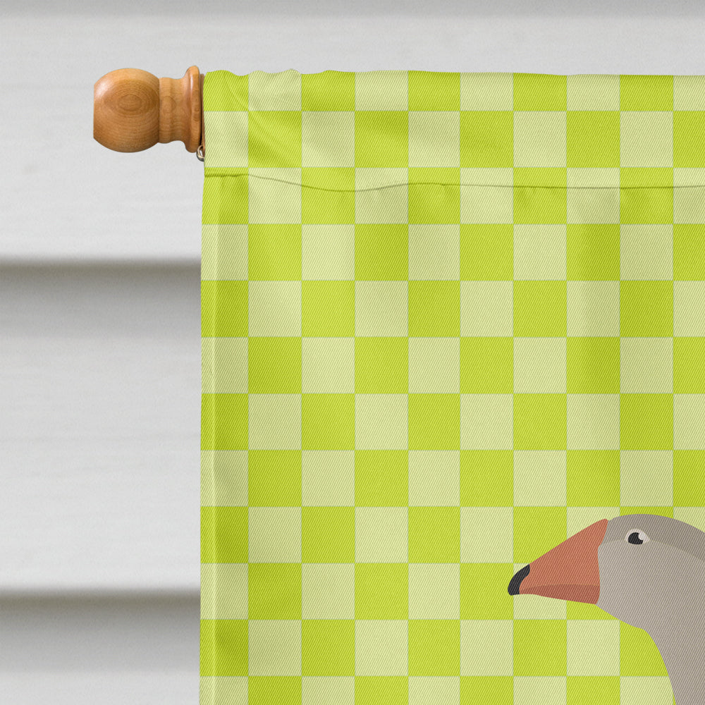 Steinbacher Goose Green House Flag 28x40 Porch Sleeve Pole Decorative Outside Yard Banner Artwork Wall Hanging, Polyester